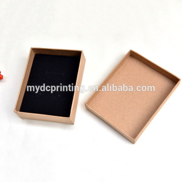 Embalagem de caixa de presente de papel kraft simples para jóias